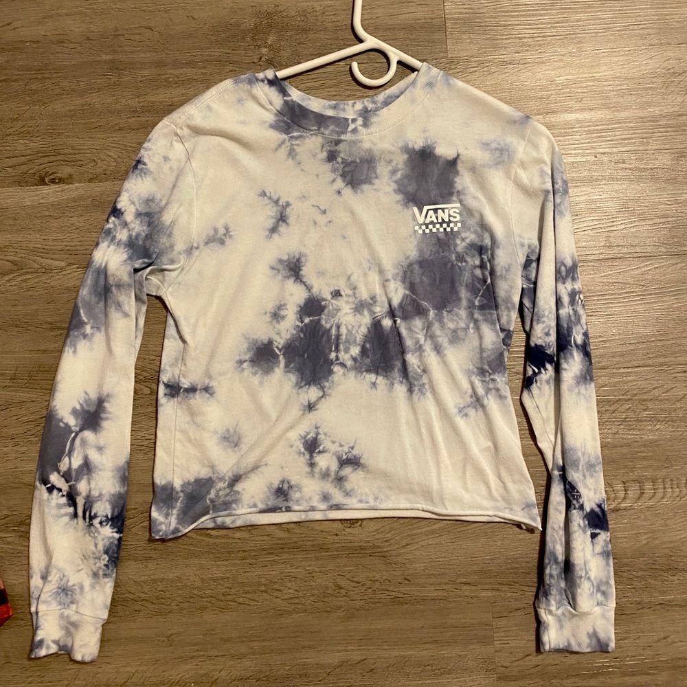 tie dye vans long sleeve!!